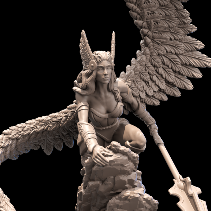 Fredrik Rosado - Valhalla - Valkryie - 75mm Pin Up/Figure/Model/Diorama