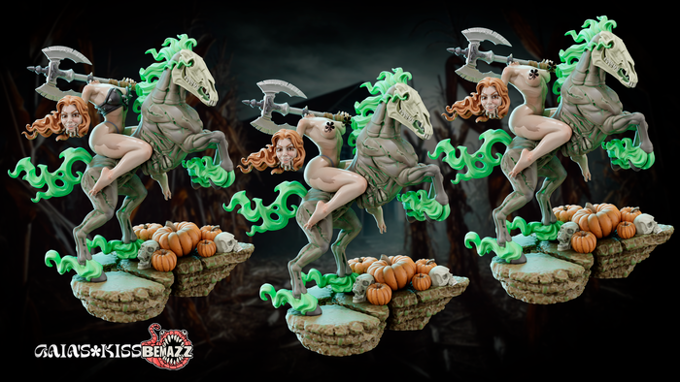 Gaia Miniatures - Halloween - Headless Horseman - 75mm Pin Up/Figure/Model/Diorama