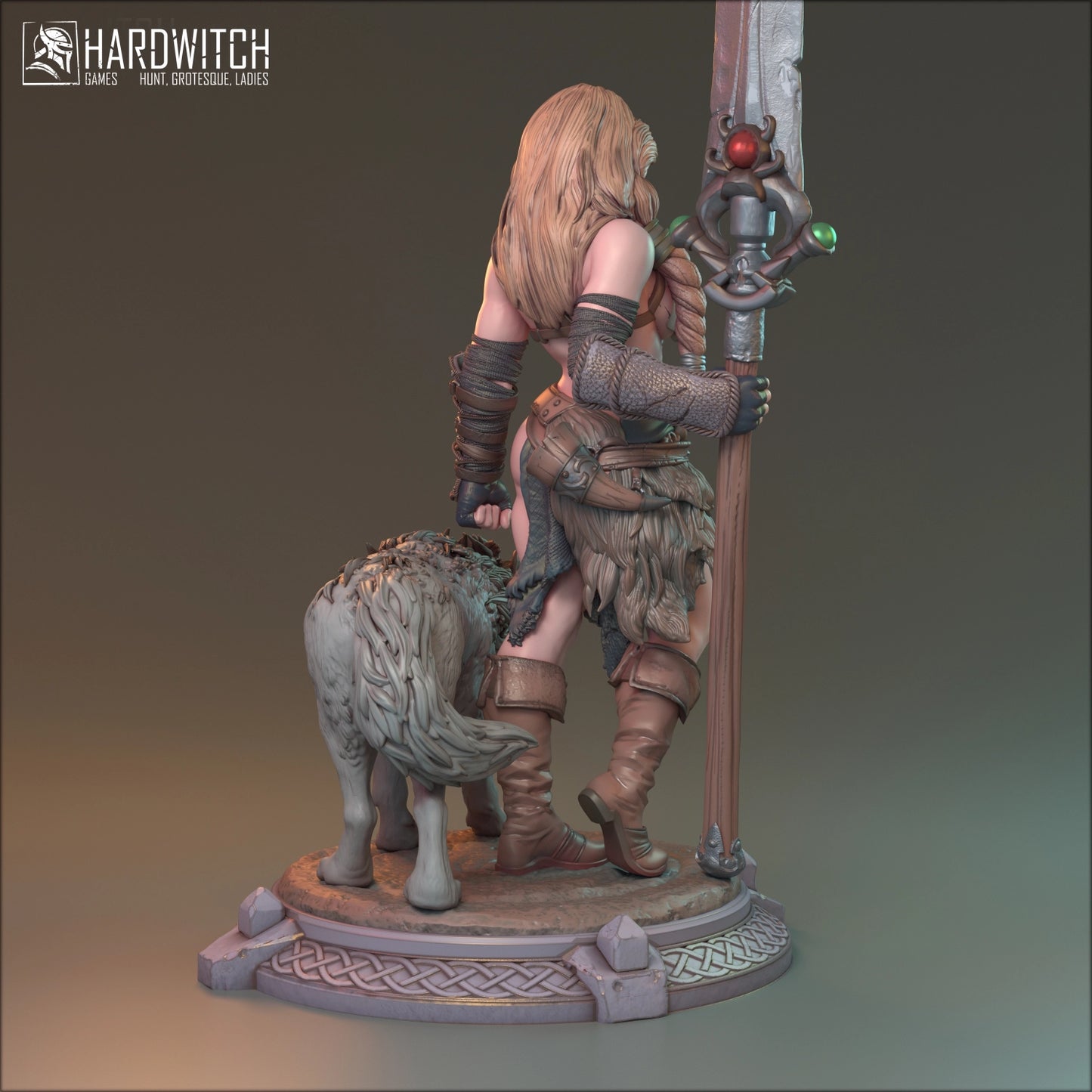 MythRealms - Night Wolf Tribe - Alva Thurd - 32/75/100mm Pin Up/Figure/Model/Diorama