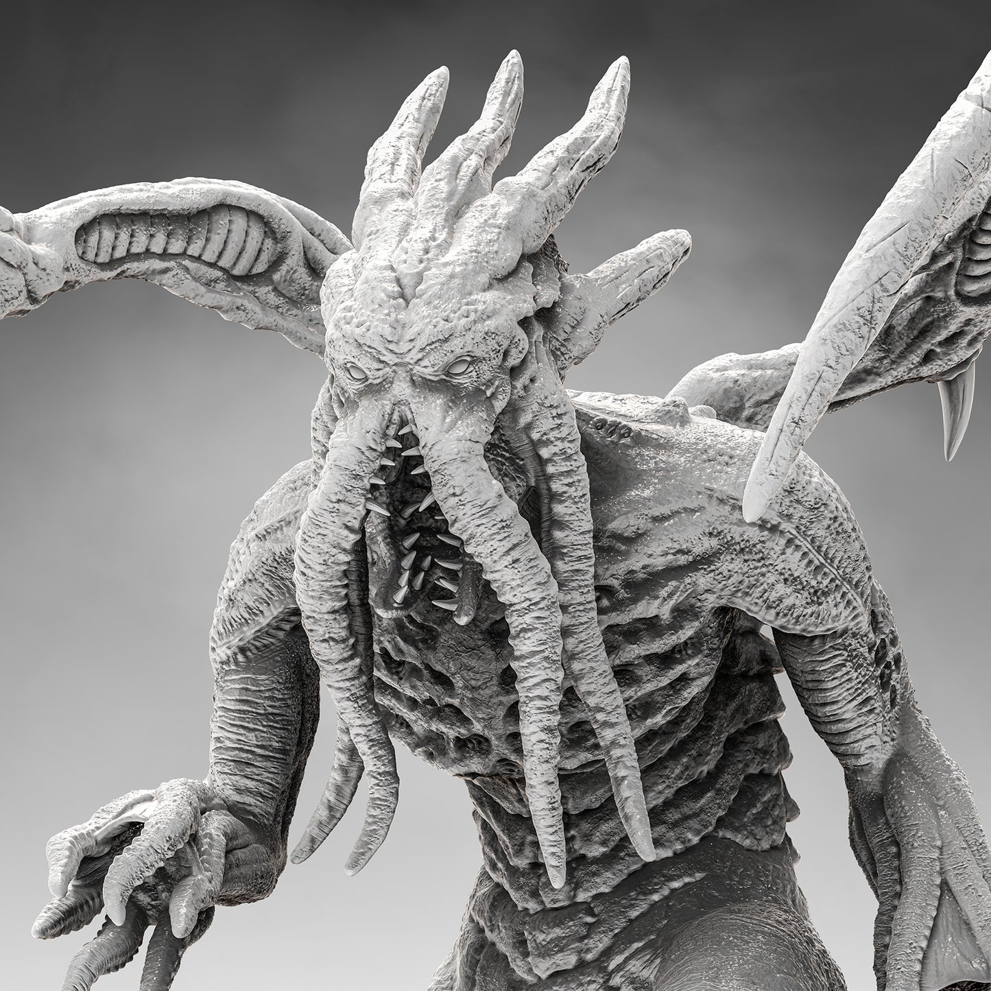 Evox Arts - Rift Creatures - Obsidian Crane - DnD/TTRPG Figure/Miniature