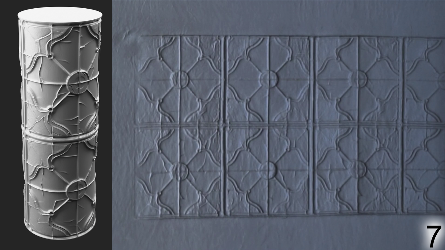 Jorrit - Texture Rollers #07 - Clay Roller for Scenery/TTRPG/Pottery Embossing