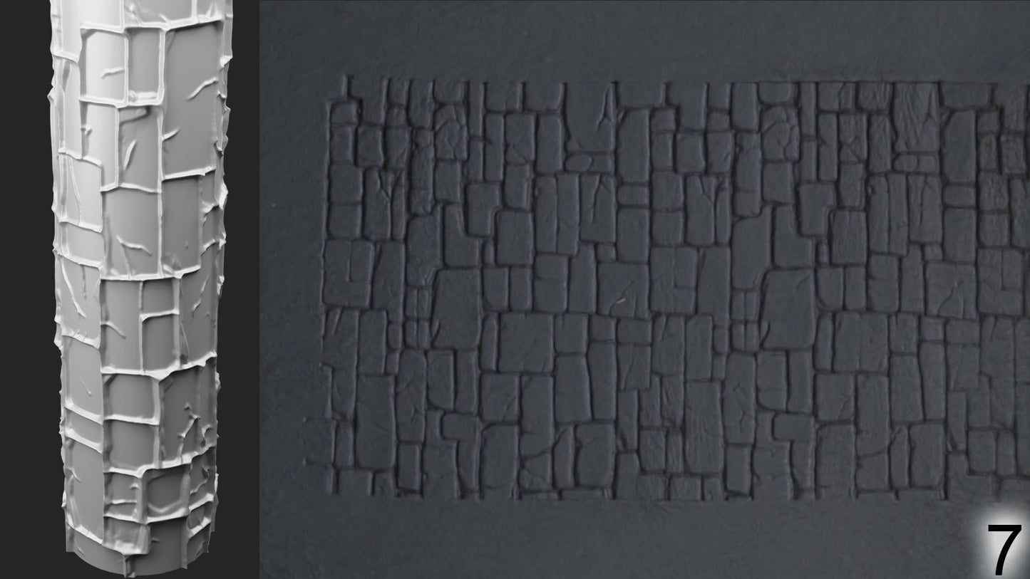 Jorrit - Texture Rollers #17 - Clay Roller for Scenery/TTRPG/Pottery Embossing