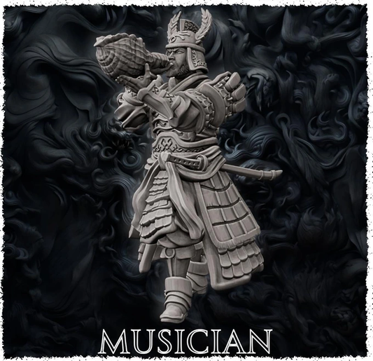 Forged Path - Tokugawa Guardians - Musician - DnD/Pathfinder/TTRPG Figure
