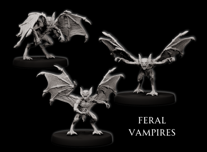 Forged Path - Willowbrook Underworld - Feral Vampire - DnD/TTRPG Figure/Miniature