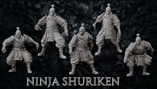 Forged Path - Tokugawa Ronin - Ninja Shuriken - DnD/Pathfinder/TTRPG Figure