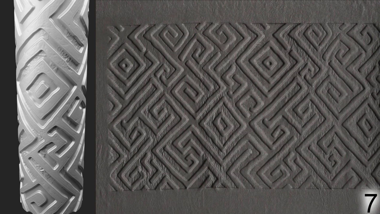 Jorrit - Texture Rollers #16 - Clay Roller for Scenery/TTRPG/Pottery Embossing