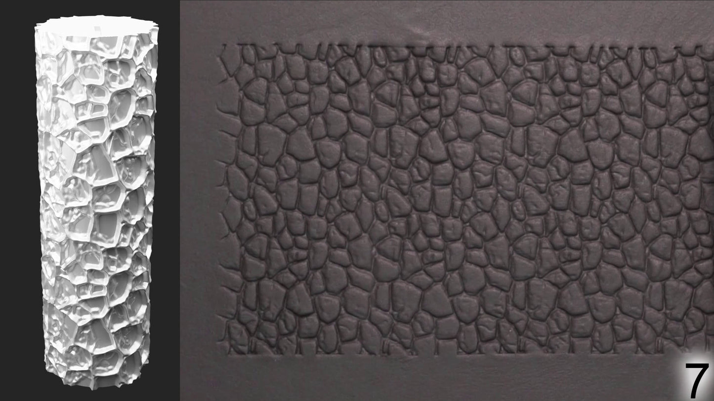 Jorrit - Texture Rollers #20 - Clay Roller for Scenery/TTRPG/Pottery Embossing