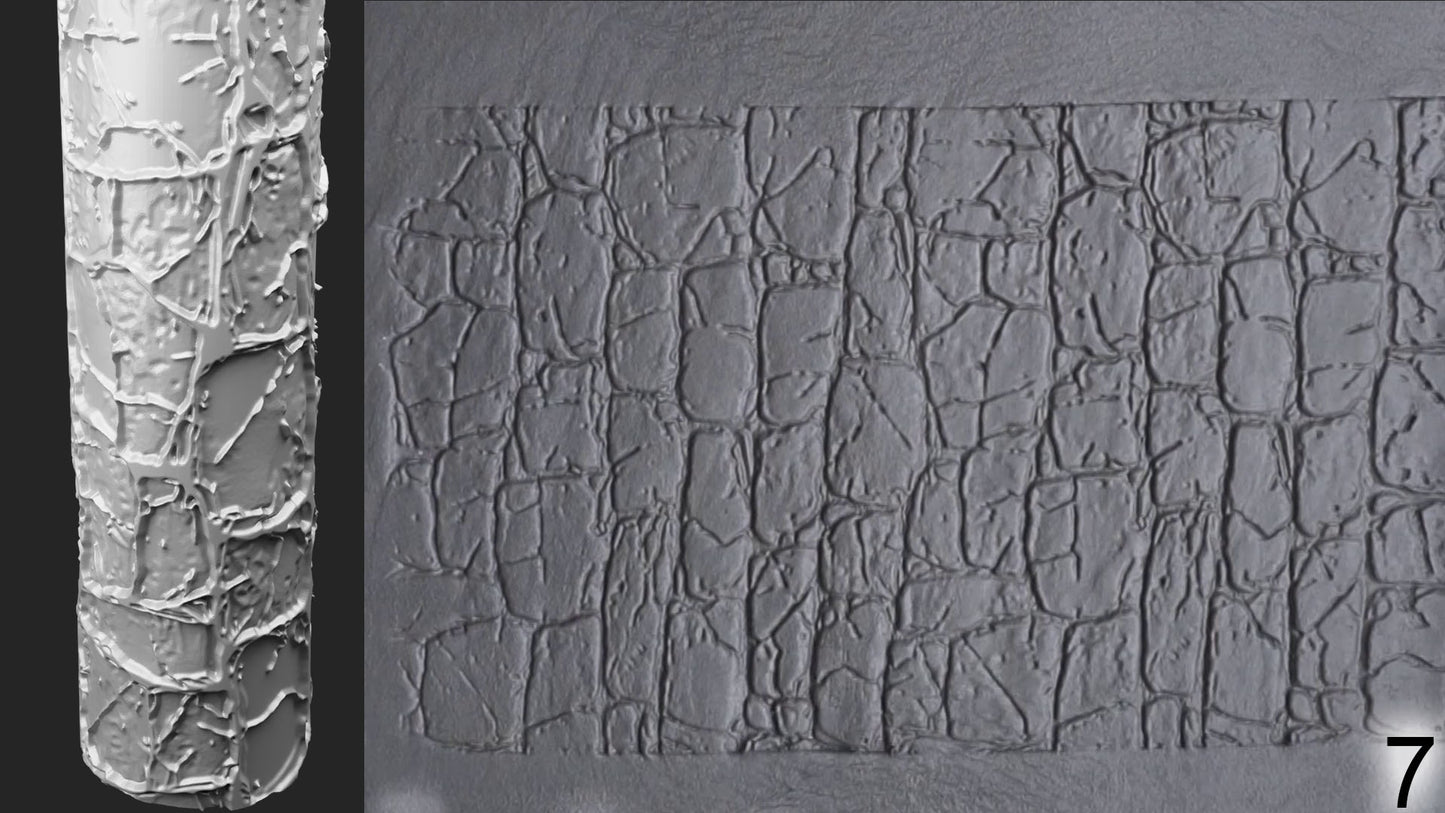 Jorrit - Texture Rollers #15 - Clay Roller for Scenery/TTRPG/Pottery Embossing