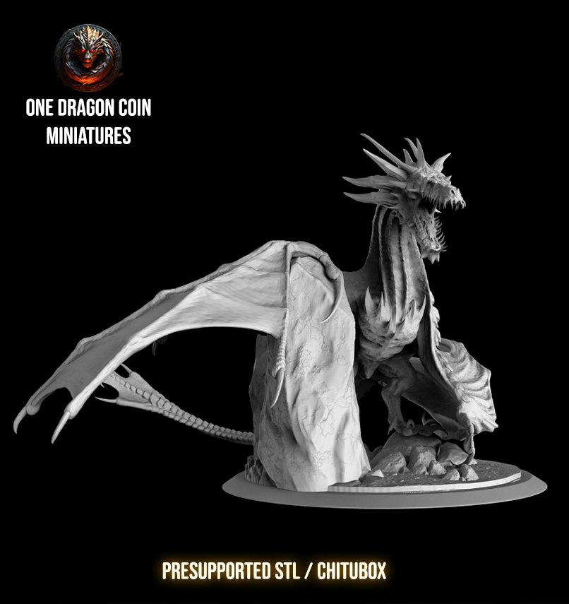 One Dragon Coin - Kasmioth - DnD/TTRPG Figure/Miniature