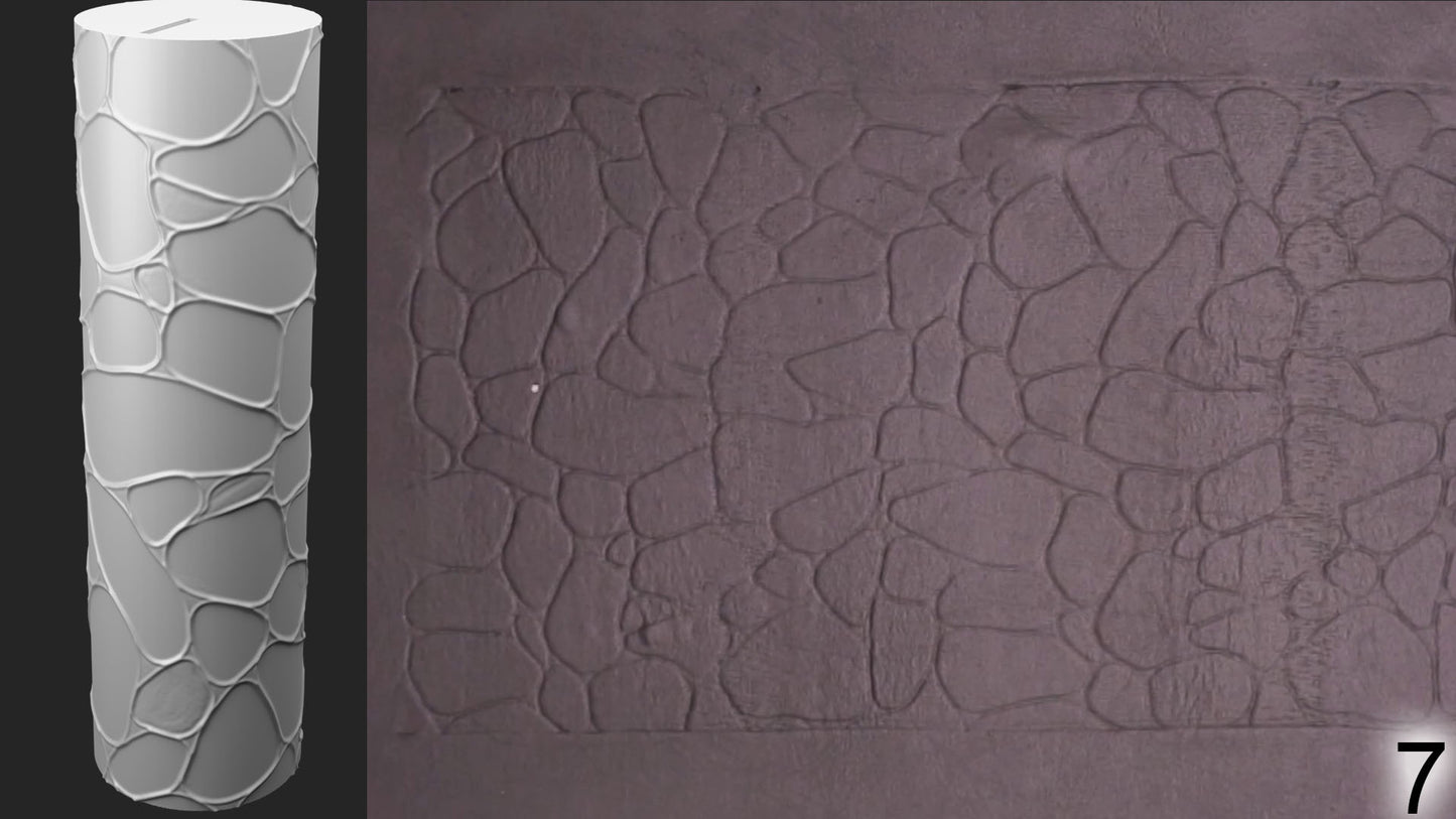 Jorrit - Texture Rollers #14 - Clay Roller for Scenery/TTRPG/Pottery Embossing