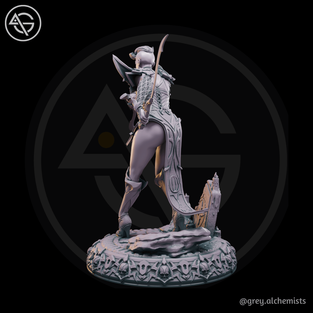 Grey Alchemists - Tiefling Assassin - 32mm/75mm DnD/Pathfinder/TTRPG Figure