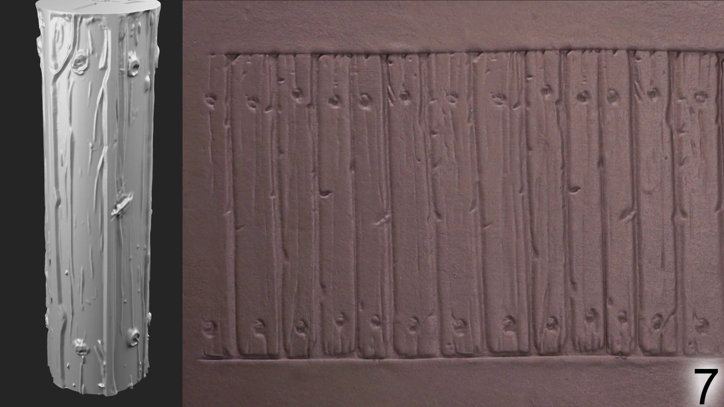 Jorrit - Texture Rollers #23 - Clay Roller for Scenery/TTRPG/Pottery Embossing