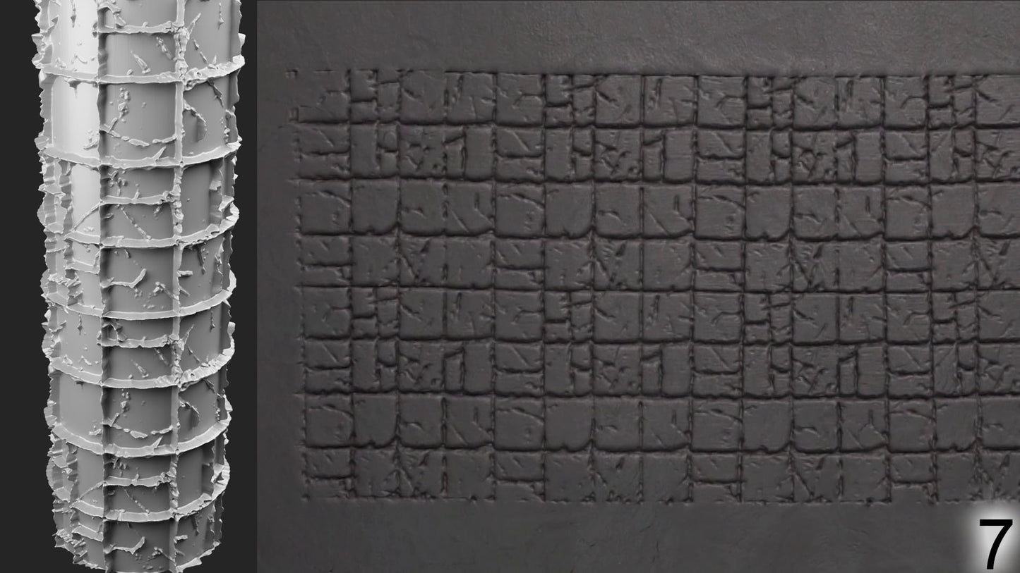 Jorrit - Texture Rollers #21 - Clay Roller for Scenery/TTRPG/Pottery Embossing