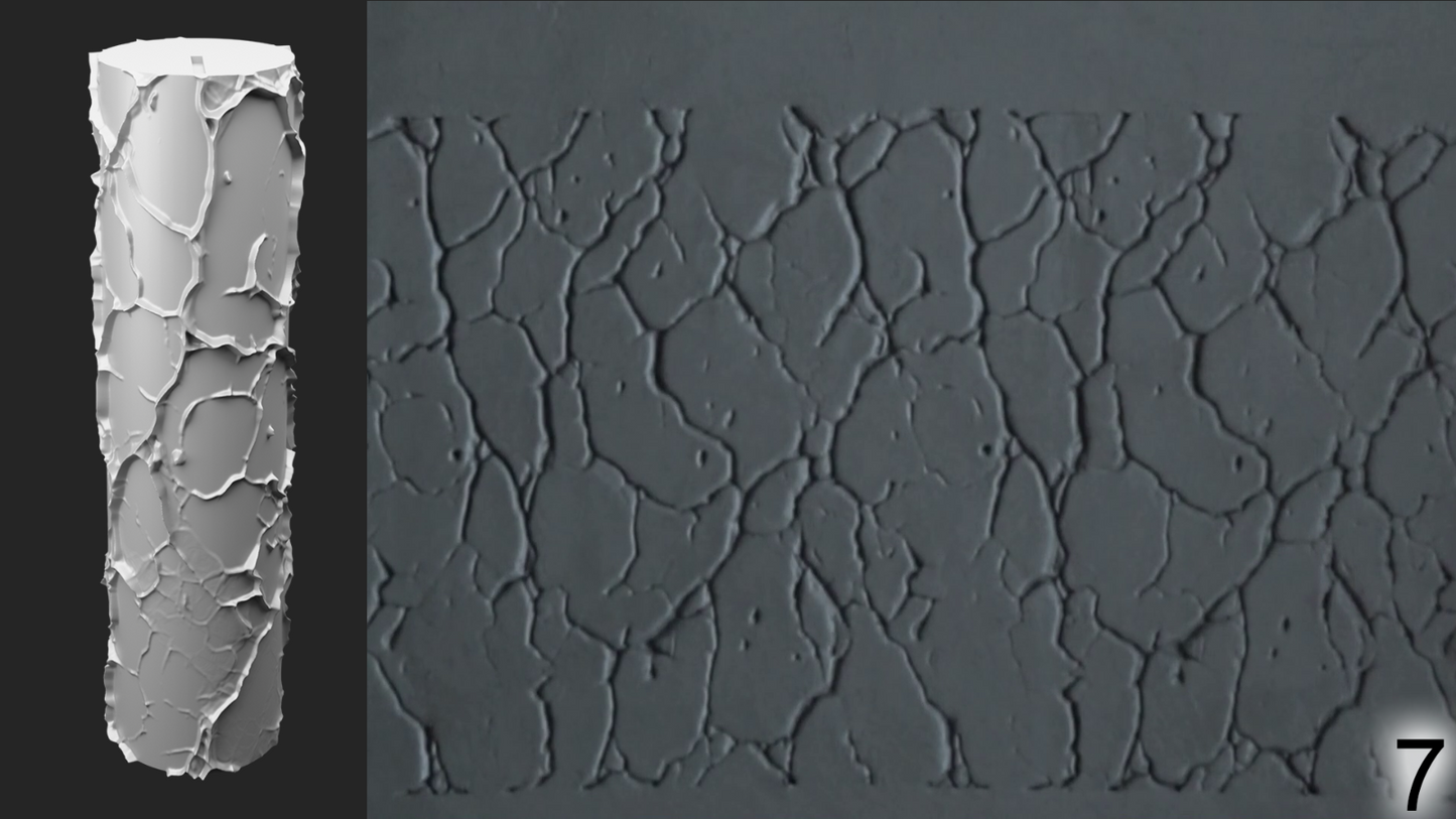 Jorrit - Texture Rollers #08 - Clay Roller for Scenery/TTRPG/Pottery Embossing