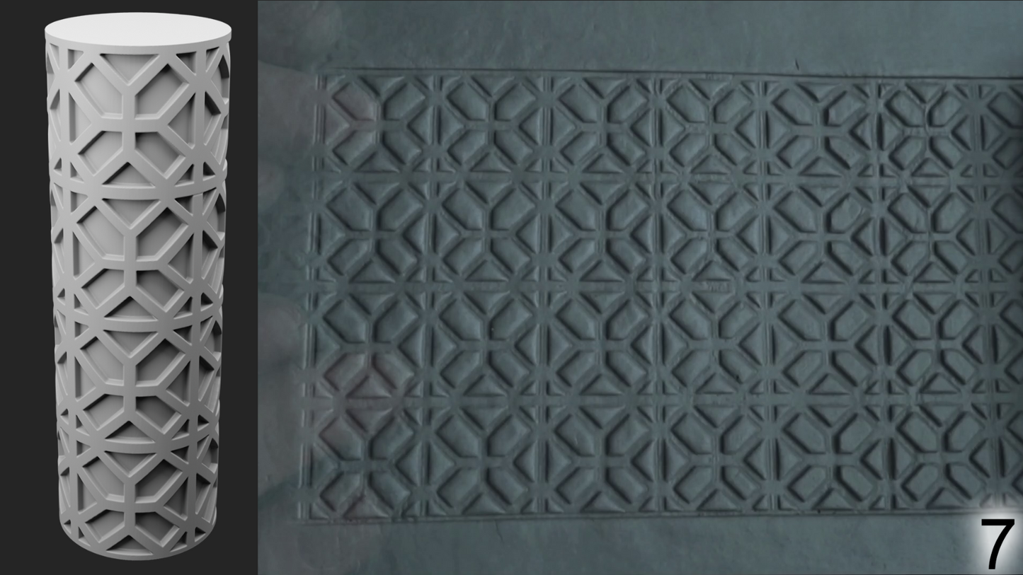 Jorrit - Texture Rollers #06 - Clay Roller for Scenery/TTRPG/Pottery Embossing