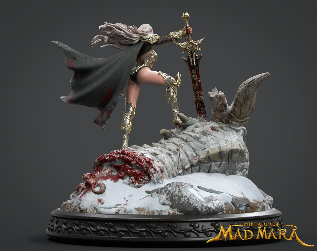 Mad Mara Miniatures - Dragon Slayer - 120mm Pin Up/Figure/Model/Diorama