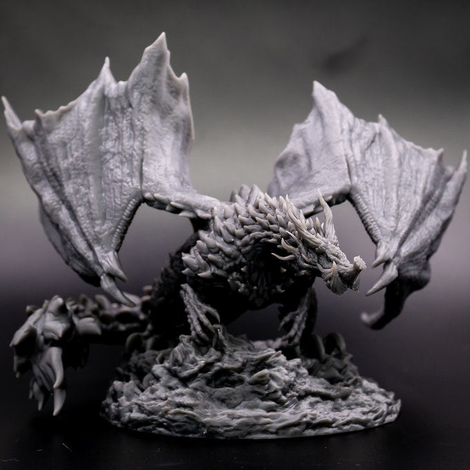 Aether & Alchemist - Ancient Magma Dragon - DnD/TTRPG Figure/Miniature - Helios3DPrinting