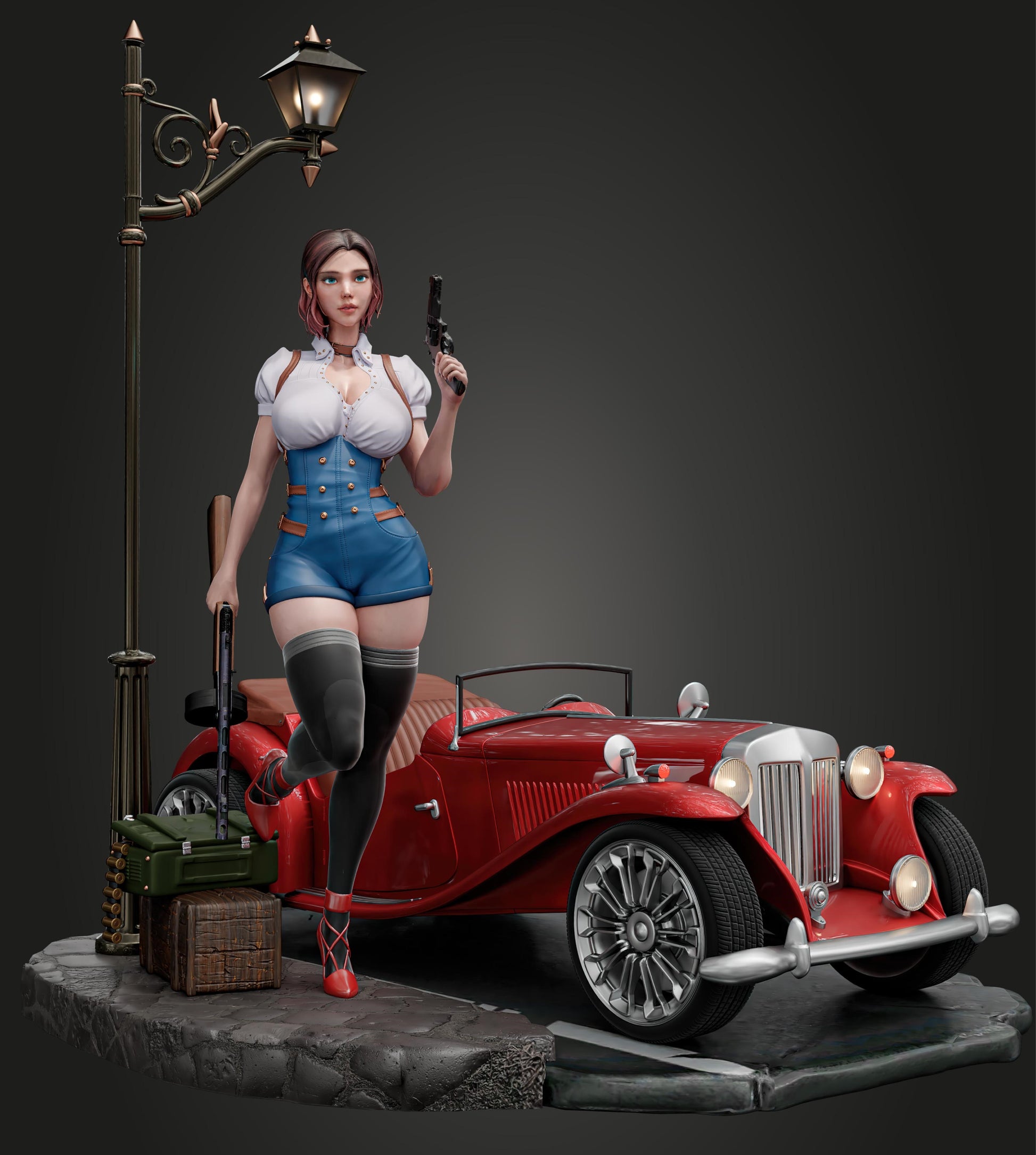 AMCM Studios - Isabella Moretti - 32/75mm Pin Up/Figure/Model/Diorama - Helios3DPrinting