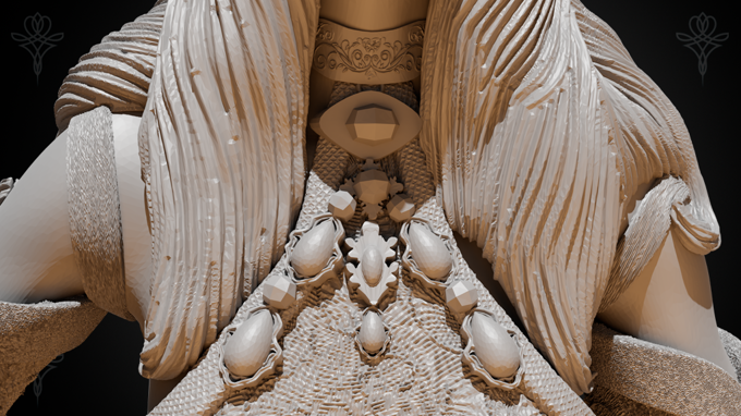 Acadia Studios - Tara Elven Queen - 32/75/100mm DnD/TTRPG Figure/Miniature - Helios3DPrinting