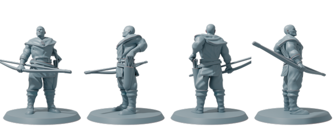 STLGobbo - Black River Rogues - Archer - DnD/Pathfinder/TTRPG Figure