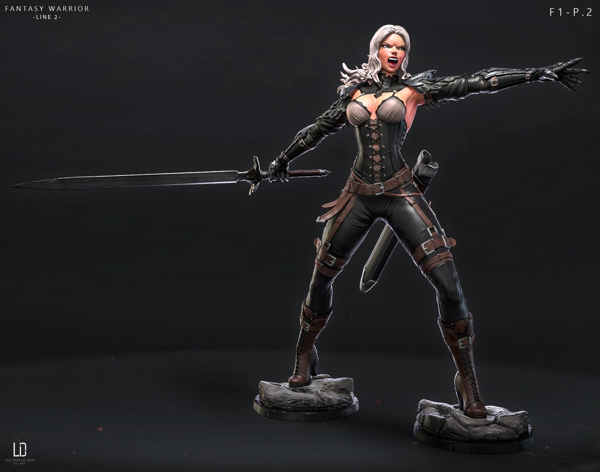 Luis Donaldo Meza - Fantasy Warrior #2.1 - 80mm Pin Up/Figure/Model/Diorama