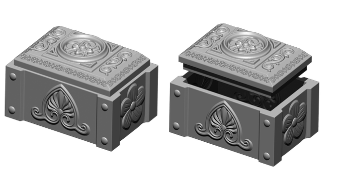 Slope3D - Desert Castle Dice Box/Case #2 - DnD/TTRPG/Roleplaying/Wargames