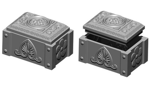 Slope3D - Desert Castle Dice Box/Case #2 - DnD/TTRPG/Roleplaying/Wargames