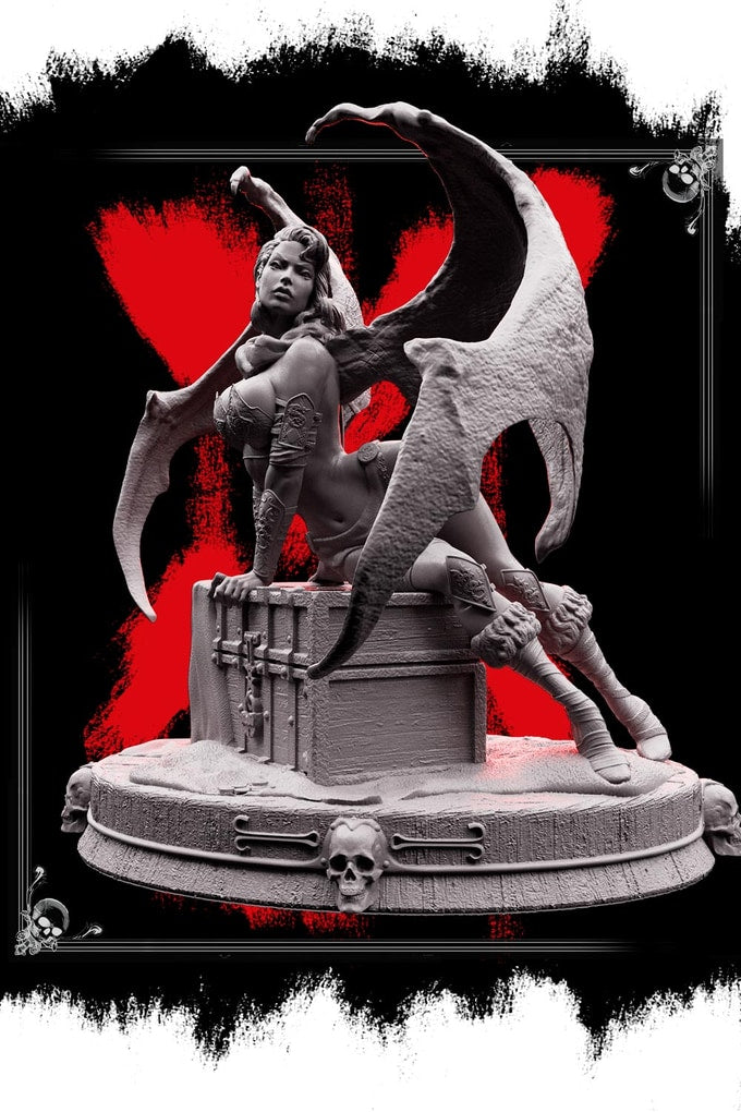 Fredrik Rosado - Succubus Queen DrazKira - 75mm Pin Up/Figure/Model/Diorama
