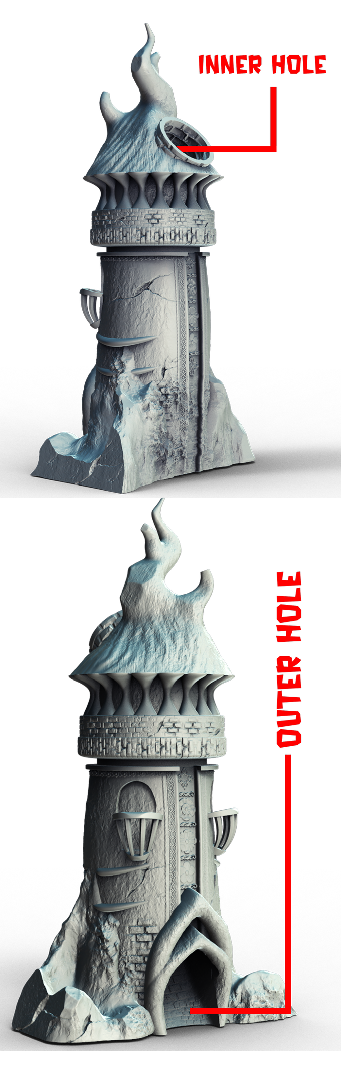 Slope3D - Desert Castle Dice Tower #3 - DnD/TTRPG/Roleplaying/Wargames