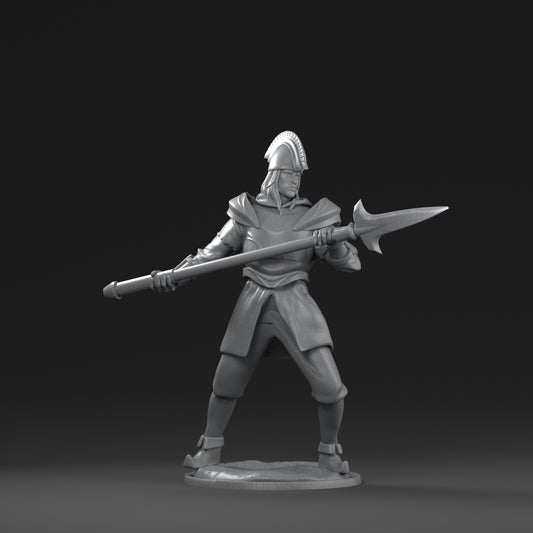 Dinoworld - Kingdoms #3 - Spearman #3 - DnD/Pathfinder/TTRPG Figure