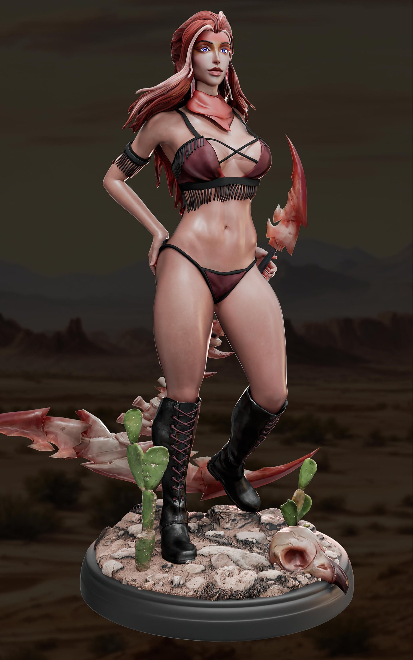 AMCM Studios - Ada Emberheart Standing - 32/75mm Pin Up/Figure/Model/Diorama - Helios3DPrinting