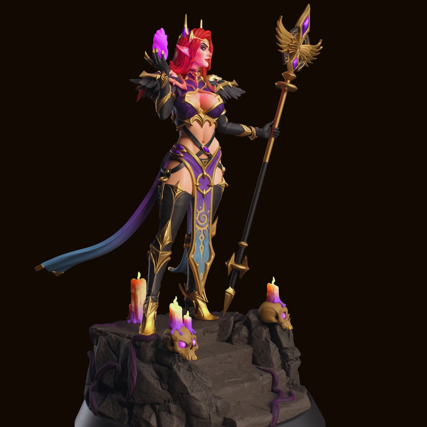 HoldMyMiniatures - Nocturne Shadow #1 - 75mm Pin Up/Figure/Model/Diorama