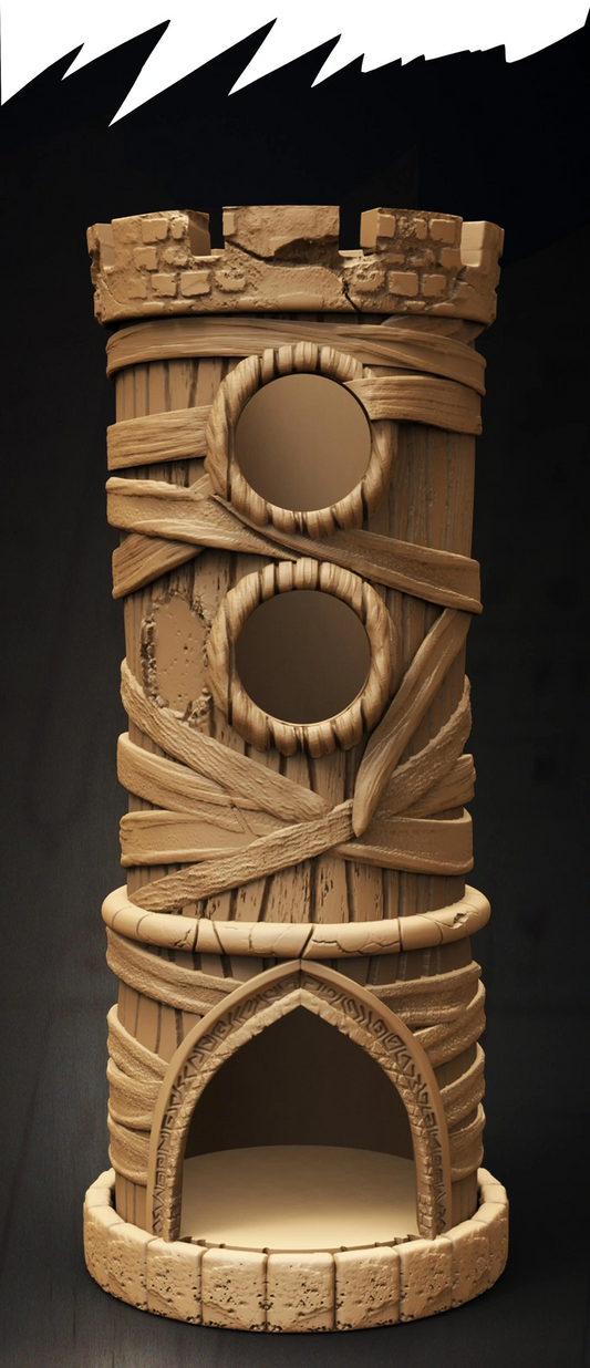 Slope3D - Mummy (Nest) Dice Tower - DnD/TTRPG/Roleplaying/Wargames