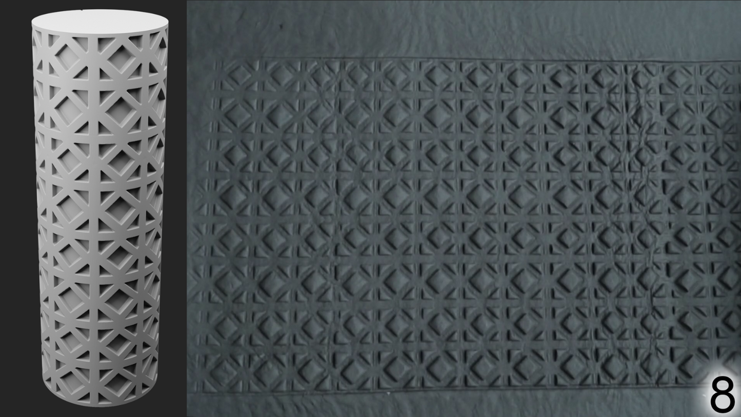 Jorrit - Texture Rollers #06 - Clay Roller for Scenery/TTRPG/Pottery Embossing
