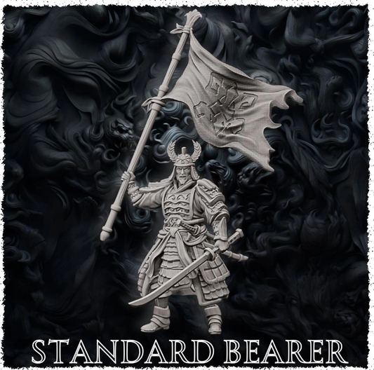 Forged Path - Tokugawa Guardians - Standard Bearer - DnD/Pathfinder/TTRPG Figure