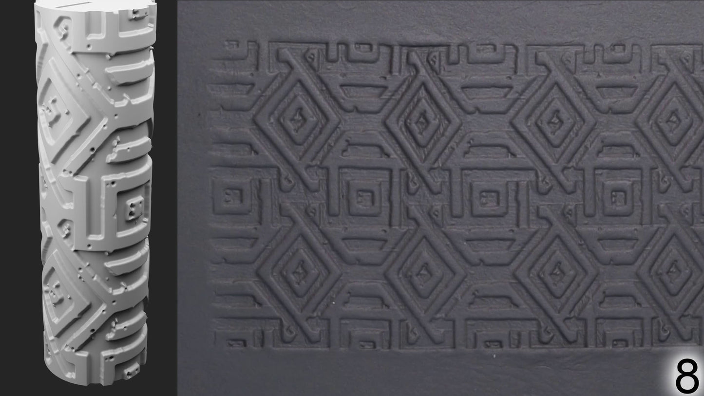 Jorrit - Texture Rollers #19 - Clay Roller for Scenery/TTRPG/Pottery Embossing