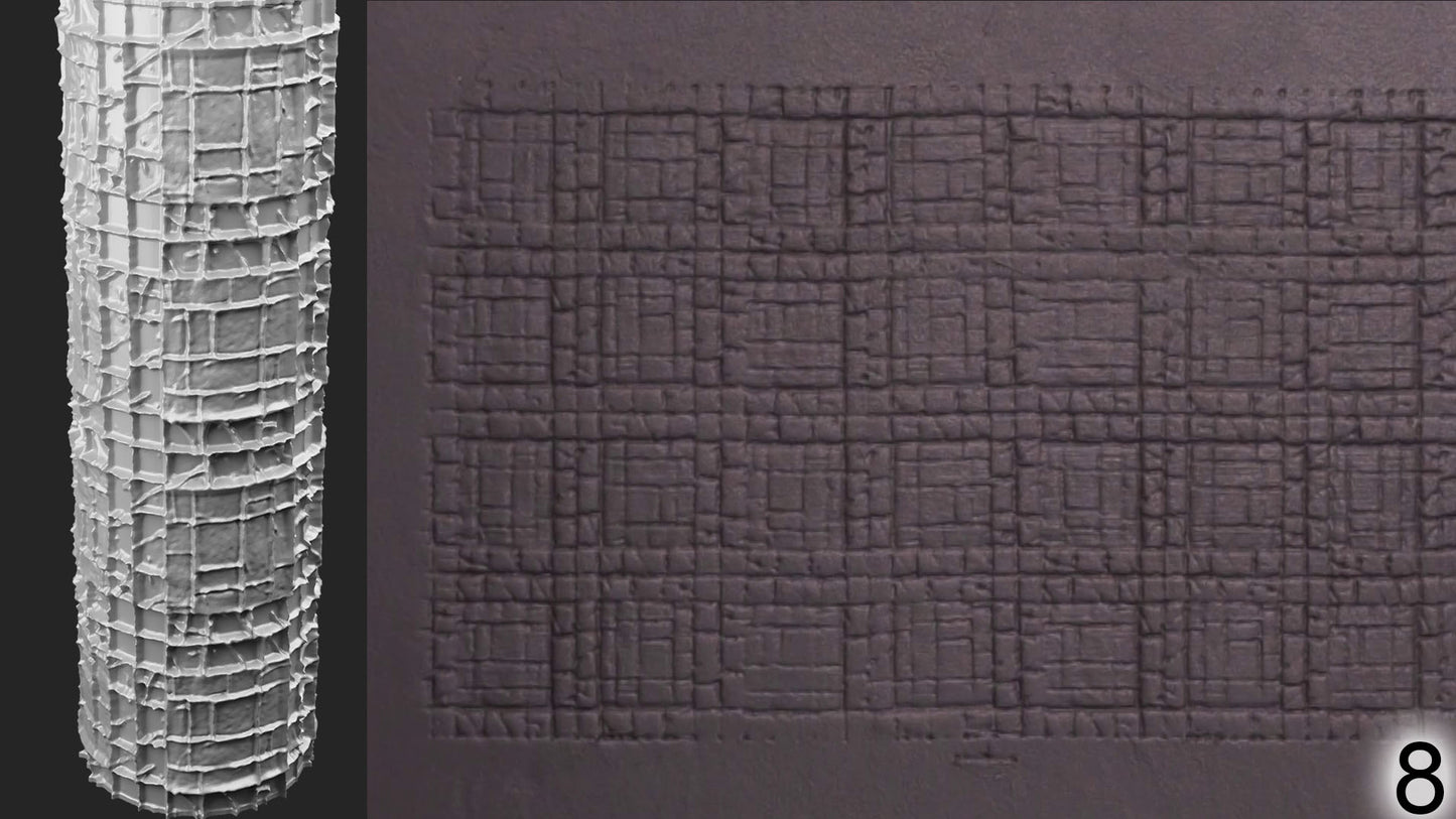 Jorrit - Texture Rollers #22 - Clay Roller for Scenery/TTRPG/Pottery Embossing