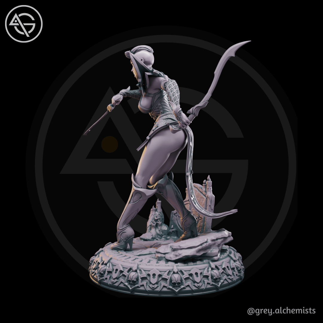 Grey Alchemists - Tiefling Assassin - 32mm/75mm DnD/Pathfinder/TTRPG Figure