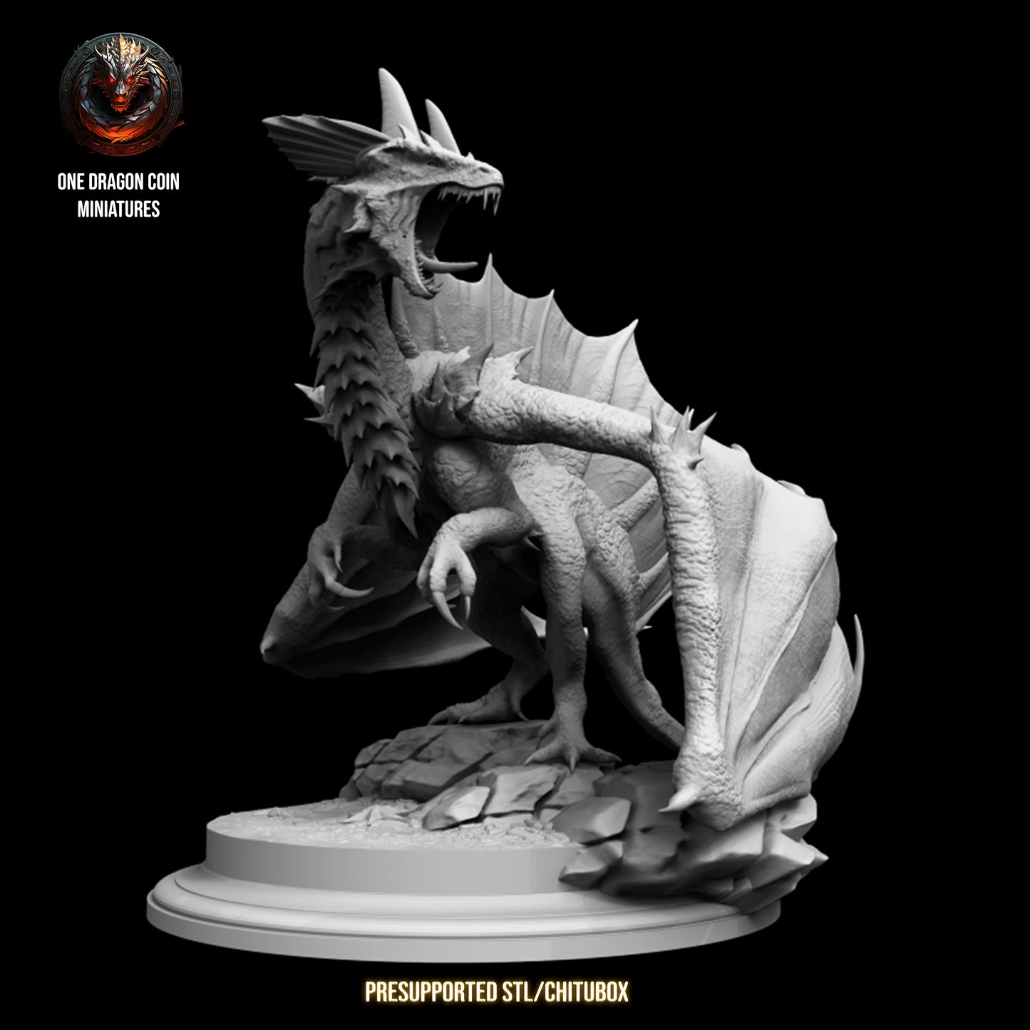 One Dragon Coin - Thalassor - DnD/TTRPG Figure/Miniature
