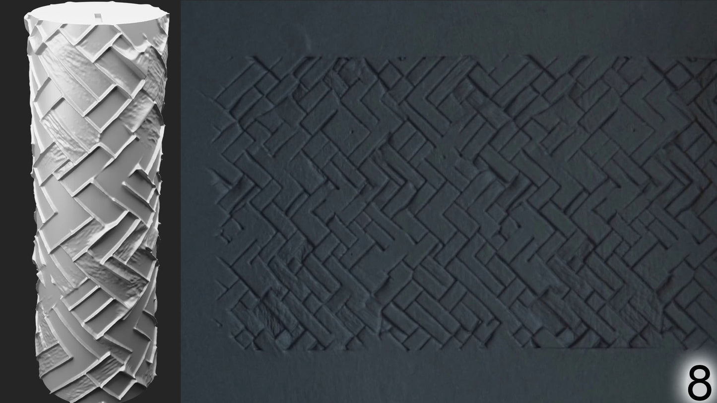 Jorrit - Texture Rollers #13 - Clay Roller for Scenery/TTRPG/Pottery Embossing