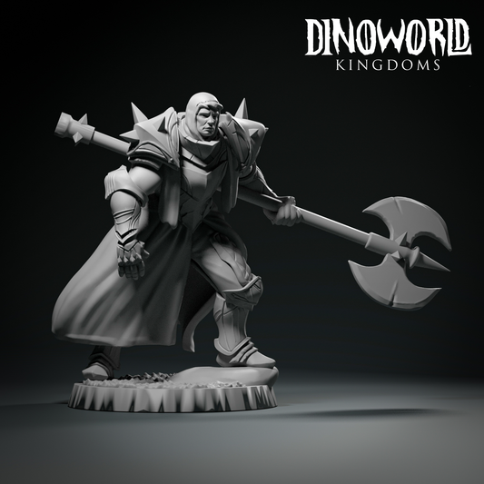 Dinoworld - Orks - Demigod Commander  - DnD/Pathfinder/TTRPG Figure Miniature