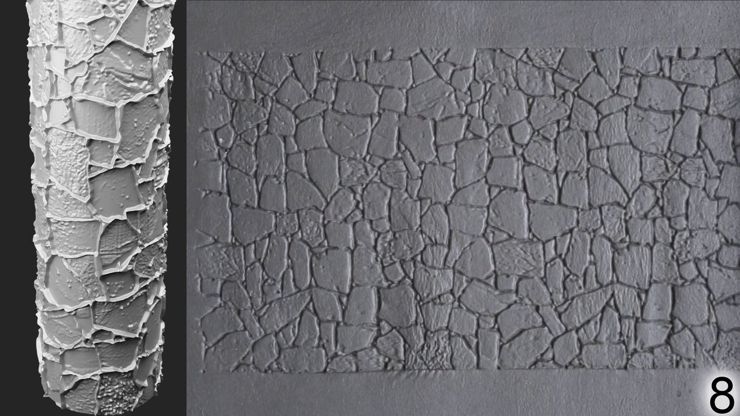 Jorrit - Texture Rollers #15 - Clay Roller for Scenery/TTRPG/Pottery Embossing