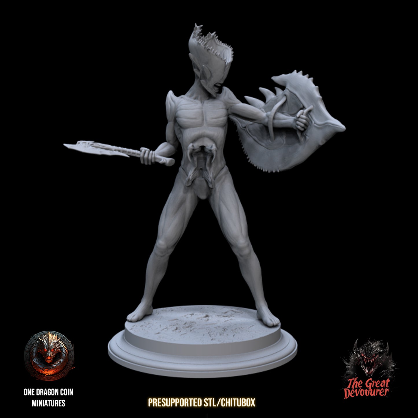 One Dragon Coin - Devouring Demon Infantry - DnD/TTRPG Figure/Miniature