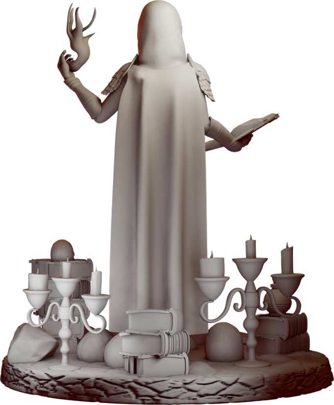 Dimi Mini - Dark Elf Sorcerer Alara Moonshadow - 32/75mm Pin Up/Figure/Model/Diorama