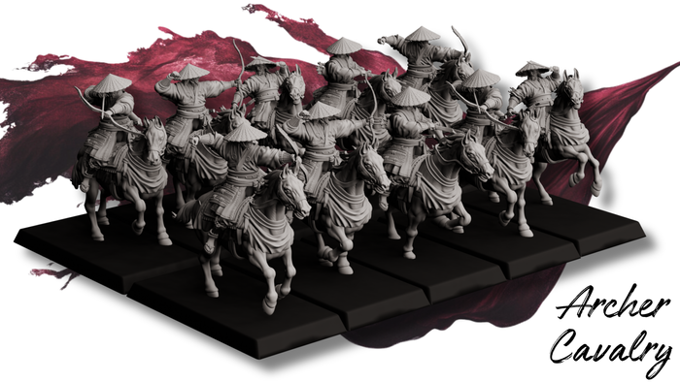 Forged Path - Tokugawa Bushido - Cavalry Archer - DnD/Pathfinder/TTRPG Figure