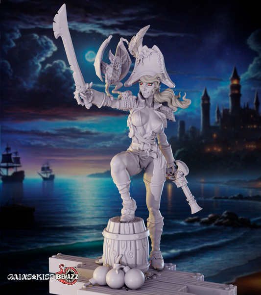 Gaia Miniatures - Morgana, Admiral of the Undead - 75mm Pin Up/Figure/Model/Diorama