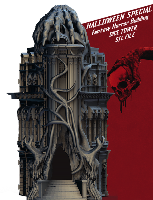 Slope3D - Haunted House Dice Tower - DnD/TTRPG/Roleplaying/Wargames