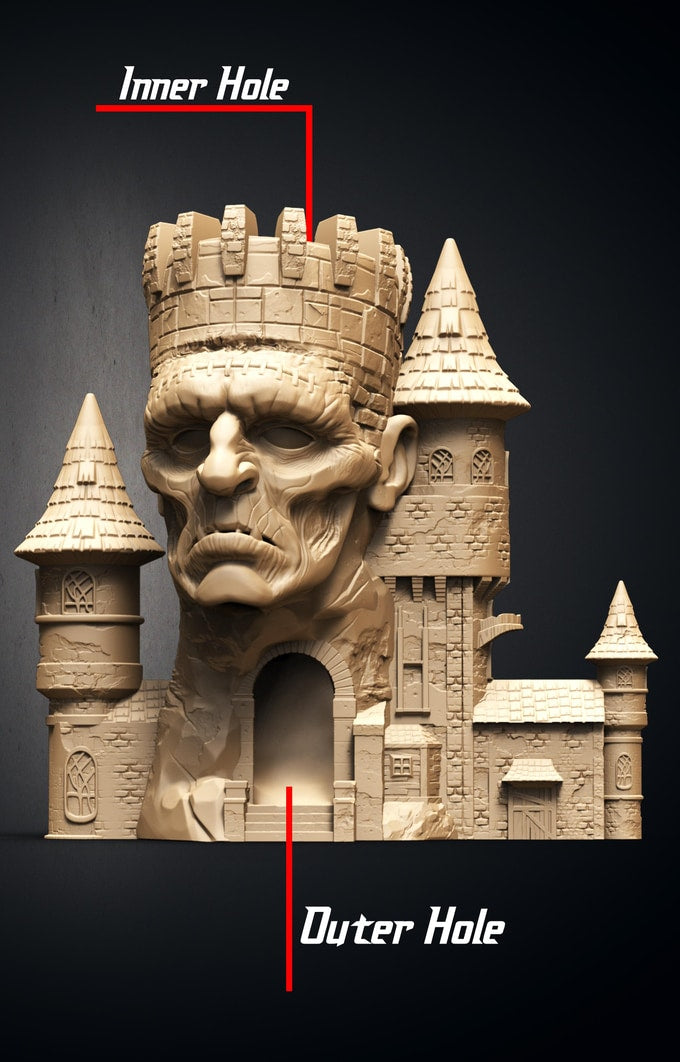 Slope3D - Frankenstein (Fortress) Dice Tower - DnD/TTRPG/Roleplaying/Wargames
