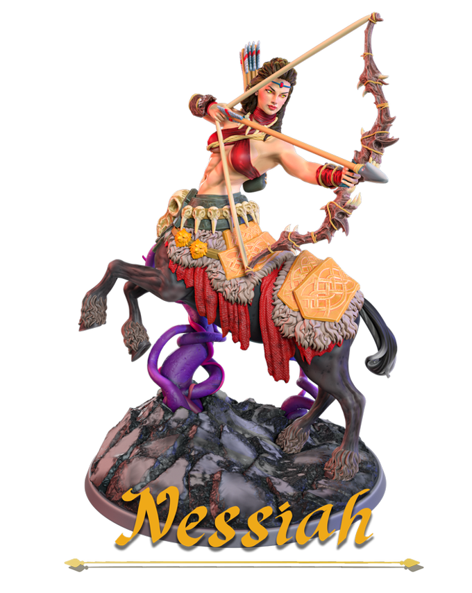 Jugglers Miniatures - Nessiah the Centaur - 75mm Pin Up/Figure/Model/Diorama