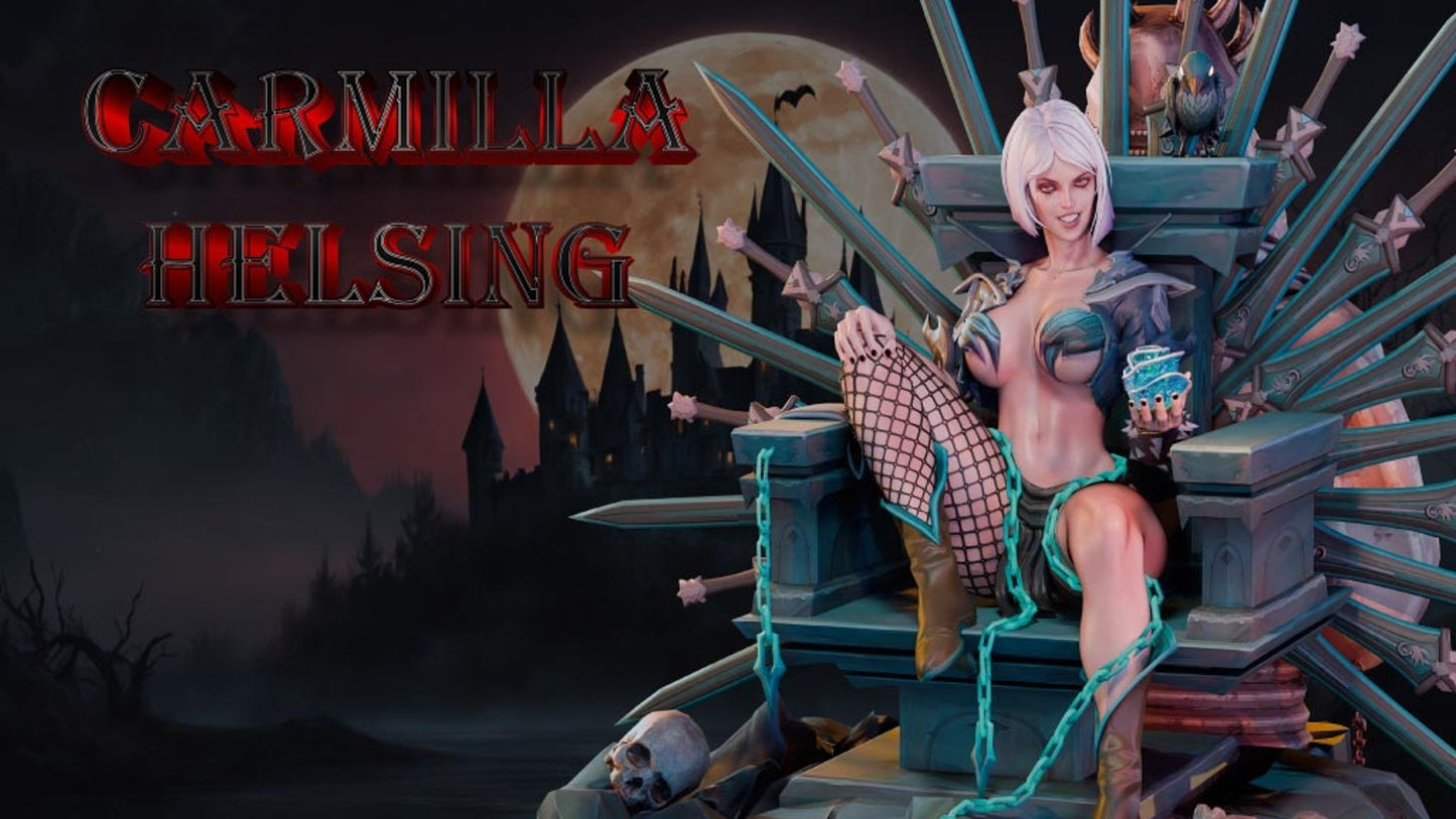 AMCM Studios - Carmilla Helsing - 32/75mm Pin Up/Figure/Model/Diorama - Helios3DPrinting
